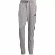 Spodnie męskie - Spodnie męskie adidas Essentials Tapered Elastic Cuff 3 Stripes Pant szare GK9001-S - miniaturka - grafika 1