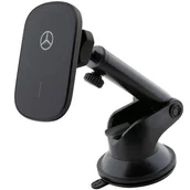 Uchwyty samochodowe do telefonów - Mercedes Silver Star Uchwyt samochodowy i ładowarka indukcyjna z MagSafe do iPhone - Czarny - miniaturka - grafika 1