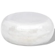 Ławy i stoliki kawowe - vidaXL Stolik kawowy z młotkowanego aluminium srebrny - Stolik kawowy - Stoliki kawowe - Stoliki kawowe - Stoliki kawowe - miniaturka - grafika 1