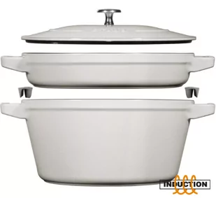ZWILLING Zestaw 2 naczyń żeliwnych z pokrywką STAUB 40508-385-0 - biała trufla 24 cm - Zestawy garnków i patelni - miniaturka - grafika 1