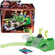 Figurki dla dzieci - Zestaw Bakugan Training Set + Figurka Spidra Insect Clan zielony Gra strategiczna - miniaturka - grafika 1