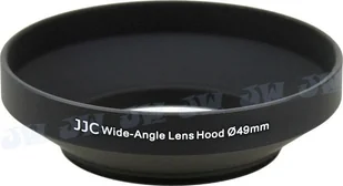 Osłona na obiektyw JJC Osłona przeciwsłoneczna JJC 49 mm wide metalowa - Osłony przeciwsłoneczne do aparatów - miniaturka - grafika 1