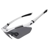 Okulary sportowe - Okulary rowerowe fotochromowe z filtrem UV 400 białe ROCKBROS - miniaturka - grafika 1