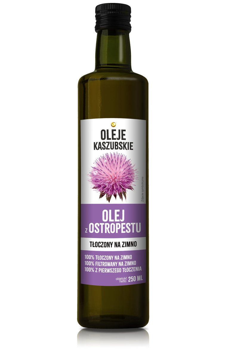 Oleje kaszubskie, Olej z ostropestu tłoczony na zimno 250ml