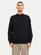 Swetry męskie - Jack&Jones Sweter Collective 12251556 Czarny Relaxed Fit - miniaturka - grafika 1
