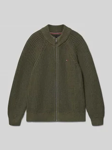 Kurtka z dzianiny o kroju regular fit z mieszanki bawełny - Swetry dla chłopców - miniaturka - grafika 1