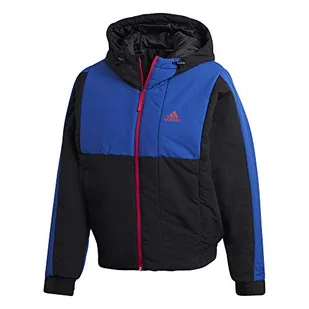adidas Damska kurtka Bts Hooded Jacket, Black/Royblu/Bopink, 2XL - Kurtki damskie - miniaturka - grafika 1