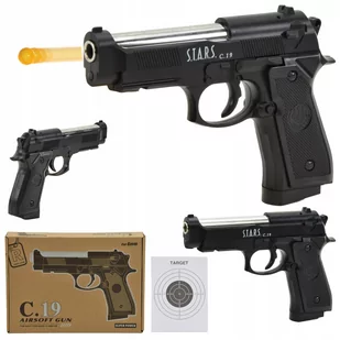 Pistolet Na Kulki Metal Replika Asg Beretta Broń - Zabawki militarne - miniaturka - grafika 1