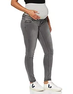 Spodnie damskie - Mamalicious NOS damskie spodnie Mllola Slim Grey Jeans A. Noos - miniaturka - grafika 1
