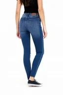 Spodnie damskie - WRANGLER SKINNY MEDIUM BLUE W20KBN30G 31/30 - miniaturka - grafika 1