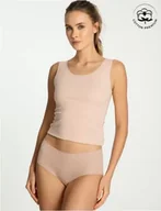 Majtki damskie - FIGI JULIMEX COTTON MOOD MAXI BEŻ - Julimex - miniaturka - grafika 1