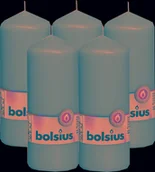 Świece - Świeca pieńkowa walec BOLSIUS 42H 15CM 5szt. FIOLETOWA - miniaturka - grafika 1