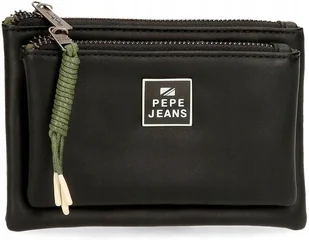 PEPE JEANS PORTFEL DAMSKI CZARNY NA ZAMEK AWH - Portfele - miniaturka - grafika 1