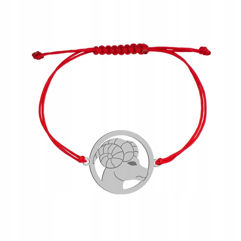 Srebrna Bransoletka Znak Zodiaku BARAN GRAWER