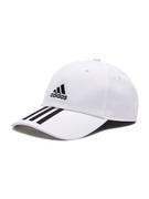 Czapki dla dzieci - Adidas Czapka z daszkiem Baseball 3-Stripes Twill Cap FQ5411 Biały - miniaturka - grafika 1