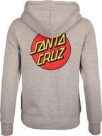 Bluzy damskie - bluza damska SANTA CRUZ CLASSIC DOT CHEST HOOD Heather Grey - miniaturka - grafika 1