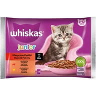 Mokra karma dla kotów - Whiskas Klasyczne Posiłki - mokra karma dla kociąt, w sosie (z kawałkami: z wołowiną, z kurczakiem) 4 x 85 g - miniaturka - grafika 1