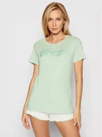 Koszulki i topy damskie - Guess T-Shirt Pool Reflection Logo W1YI45 RA0Q0 Zielony Regular Fit - miniaturka - grafika 1