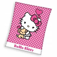 Koce i narzuty dla dzieci - Koc Coral Hello Kitty 130X170 Cm - miniaturka - grafika 1