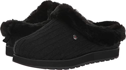Skechers Pamiątki damskie - lód anioł. Sweter kapcie z pluszową pianką, Bbk - 40.5 EU