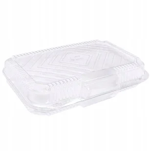 10x Pojemnik na ciasto jedzenie menu box PRZEZROCZYSTY 23,5 x 16,5 x 5cm - Pojemniki kuchenne - miniaturka - grafika 1