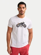 Koszulki męskie - Petrol Industries T-Shirt M-1050-TSR671 Biały Regular Fit - miniaturka - grafika 1
