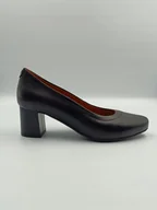 Czółenka - Klasyczne czarne skórzane czółenka komfort na codzień polska marka PULSO r. 34 - miniaturka - grafika 1