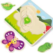 Puzzle - Drewniane Puzzle Montessori Dla Dzieci Motylek Mwz-3155 - miniaturka - grafika 1