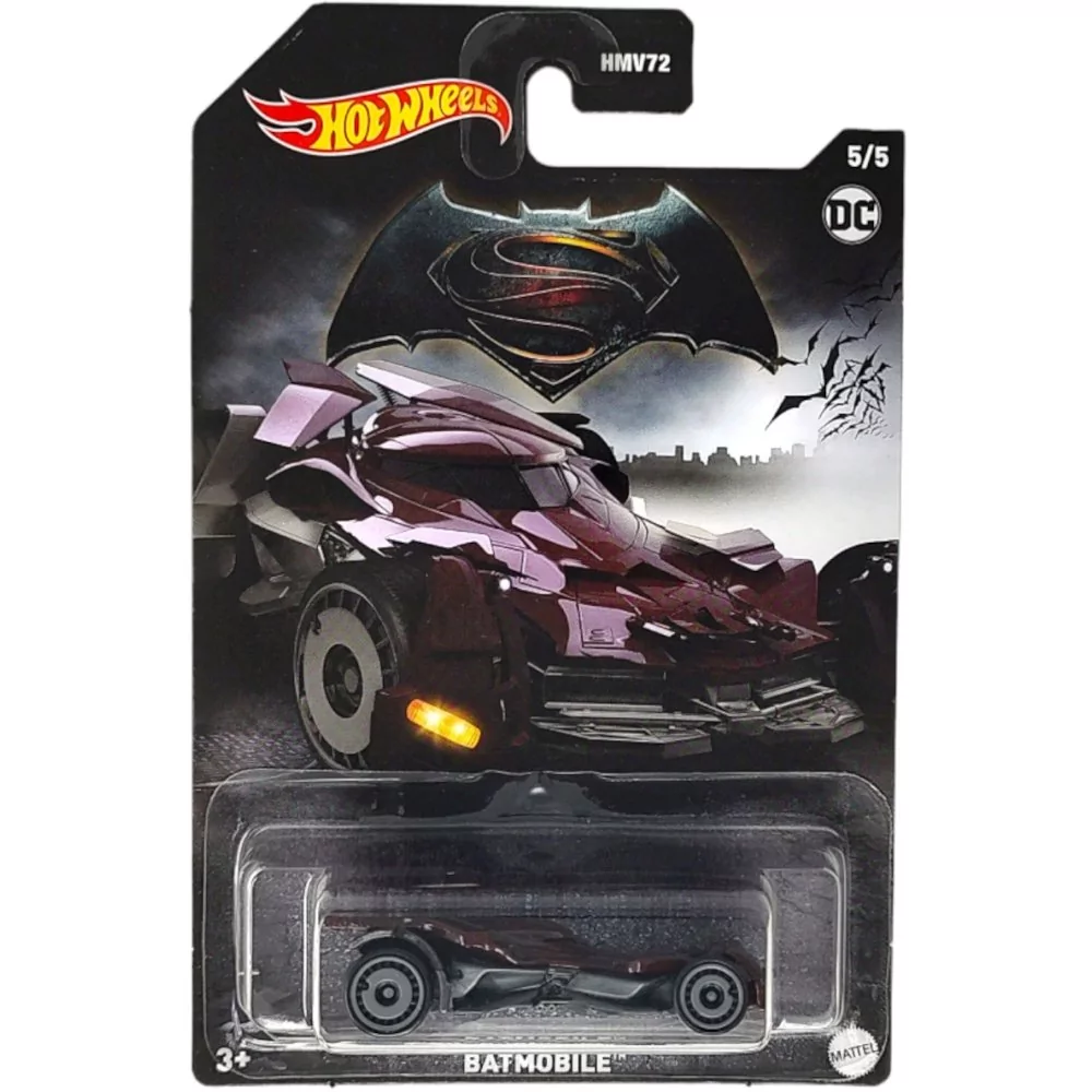 Hot Wheels Dc Batman Vs Superman Movie Batmobile Hlk48 5/5