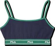 Bielizna sportowa damska - Stanik sportowy Fila Candelo granatowo-zielony FAW1203 50004 XL - miniaturka - grafika 1