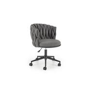 Fotele i krzesła biurowe - Fotel Obrotowy Gabinetowy Talon Popiel Halmar - miniaturka - grafika 1