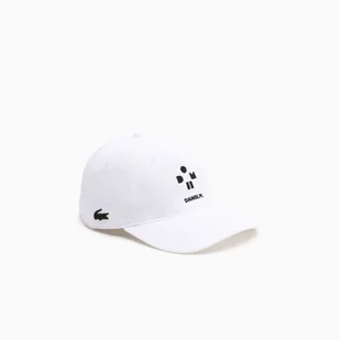 Czapka baseballowa Lacoste  Medvedev Cap White - Czapki męskie - miniaturka - grafika 1