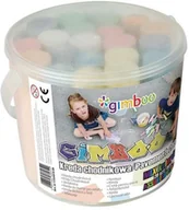 Długopisy - GIMBOO Kreda chodnikowa GIMBOO XXL, w plastikowym wiaderku, 20szt. 17234419-99 - miniaturka - grafika 1