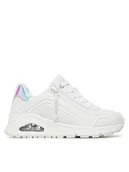Buty dla dziewczynek - Skechers Sneakersy Uno Gen1-Zip And Stride 310554L/WHT Biały - miniaturka - grafika 1
