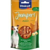 Przysmaki dla psów - Vitakraft Jumpers minis ChickenCheeseStripes, 6 x 80 g - miniaturka - grafika 1