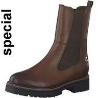 Moda i Uroda OUTLET - Marco Tozzi Damskie buty Guido Maria Kretschmer 2-2-85403-39 Boot Chelsea, koniak Antic, 38 EU - miniaturka - grafika 1