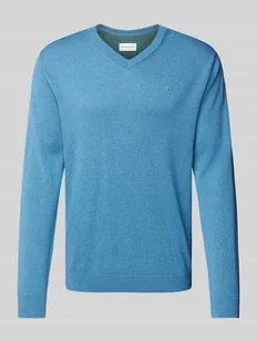 Sweter z dzianiny o kroju regular fit z czystej bawełny - Swetry męskie - miniaturka - grafika 1
