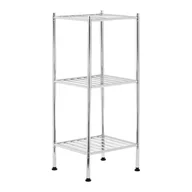 Szafki łazienkowe - Regał łazienkowy w kolorze srebra 34x80 cm – Premier Housewares - miniaturka - grafika 1