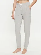 Spodnie sportowe damskie - Tommy Hilfiger Spodnie dresowe UW0UW05192 Szary Slim Fit - miniaturka - grafika 1