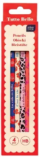 Ołówki z gumką w pudełku. 4sztuki.Tutto Bell - Ołówki - miniaturka - grafika 2