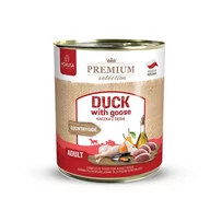 Mokra karma dla psów - POKUSA Premium Selection karma mokra dla psa Kaczka z Gęsią 800g - miniaturka - grafika 1