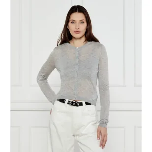 Michael Kors Kardigan + top Cropped Fit z dodatkiem jedwabiu - Swetry damskie - miniaturka - grafika 1