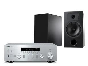 Yamaha R-N600A (srebrny) + Tesi 3 (czarny) - Zestawy stereo - miniaturka - grafika 1