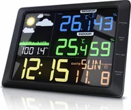 Stacje pogodowe - Stacja pogodowa Bearware z czujnikiem zewnętrznym, kolorowym wyświetlaczem LCD, prognozą pogody, ciśnieniem powietrza, temperaturą i wieloma innymi funkcjami. - miniaturka - grafika 1