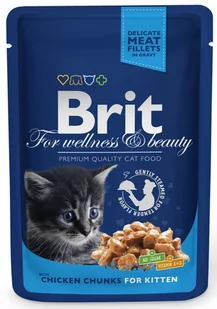 Brit Cat Kitten Kurczak 100g - Suplementy i witaminy dla kotów - miniaturka - grafika 1