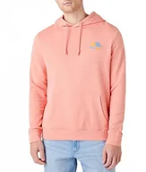 Bluzy męskie - WRANGLER RAINBOW HOODIE MĘSKA BLUZA Z KAPTUREM LOGO SPICED CORAL W6H8HAX6Y 112146206 - Wrangler - miniaturka - grafika 1