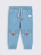 Spodnie i spodenki dla dziewczynek - Coccodrillo Spodnie dresowe ZC2120101TRN Niebieski Regular Fit - miniaturka - grafika 1