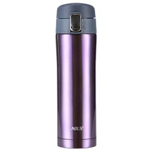 KUBEK TERMICZNY NCB10 FIOLETOWY NILS - Kubki termiczne - miniaturka - grafika 1