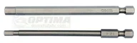Klucze i nasadki - Yato zestaw bitów 1/4, 2 szt - imbus tamperproof: 4x100mm; 6x100mm YT-0495 - miniaturka - grafika 1