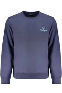 NIEBIESKA BLUZA MĘSKA BEZ ZAMKA WRANGLER - Bluzy męskie - miniaturka - grafika 1